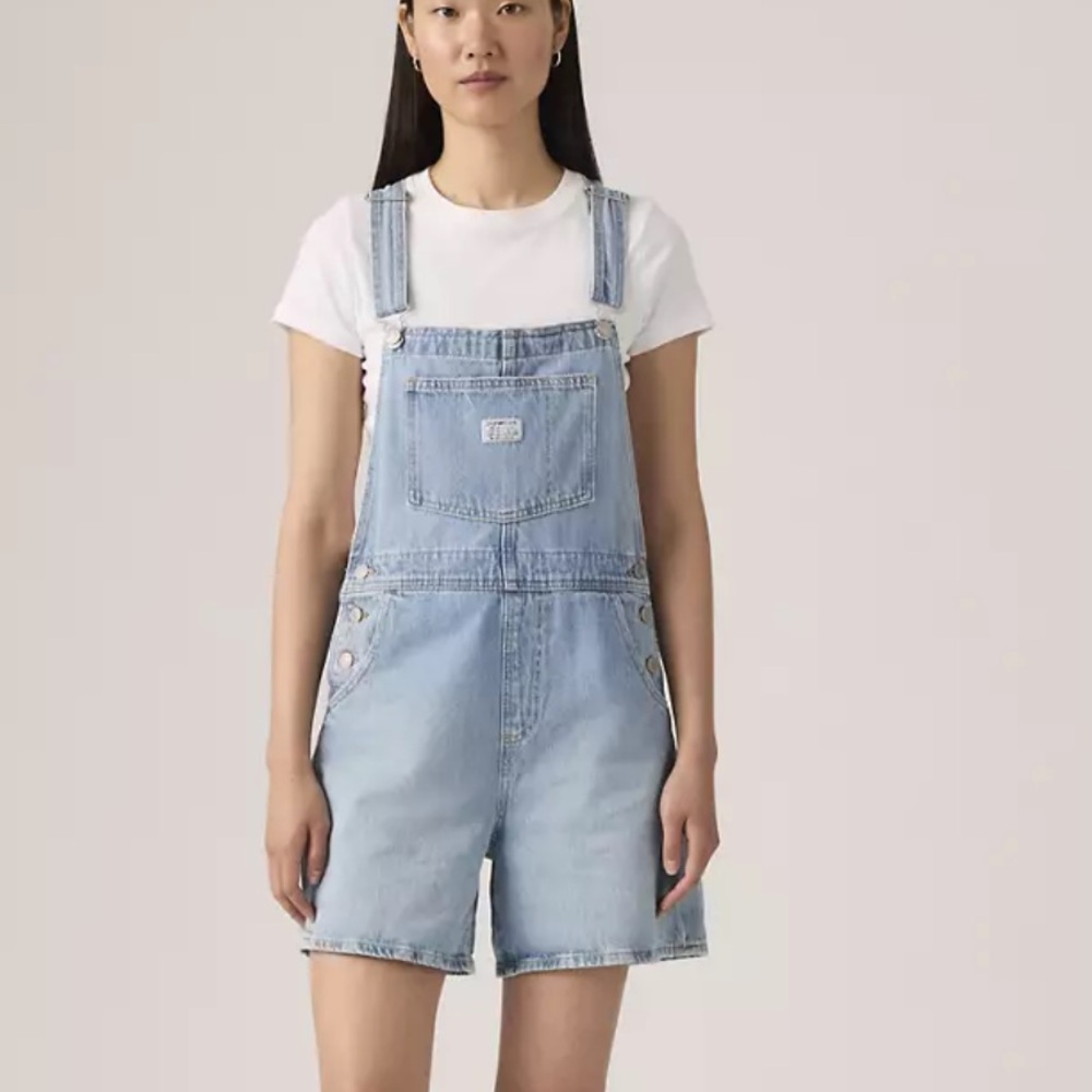 Levi's Blue Denim Overalls - Picture 11 of 14